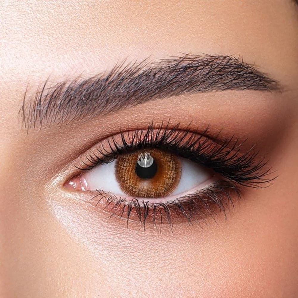 Oak Lenses - Bella Diamond Collection, beautiful brown colored contact lens shade , warm brown color contact lens