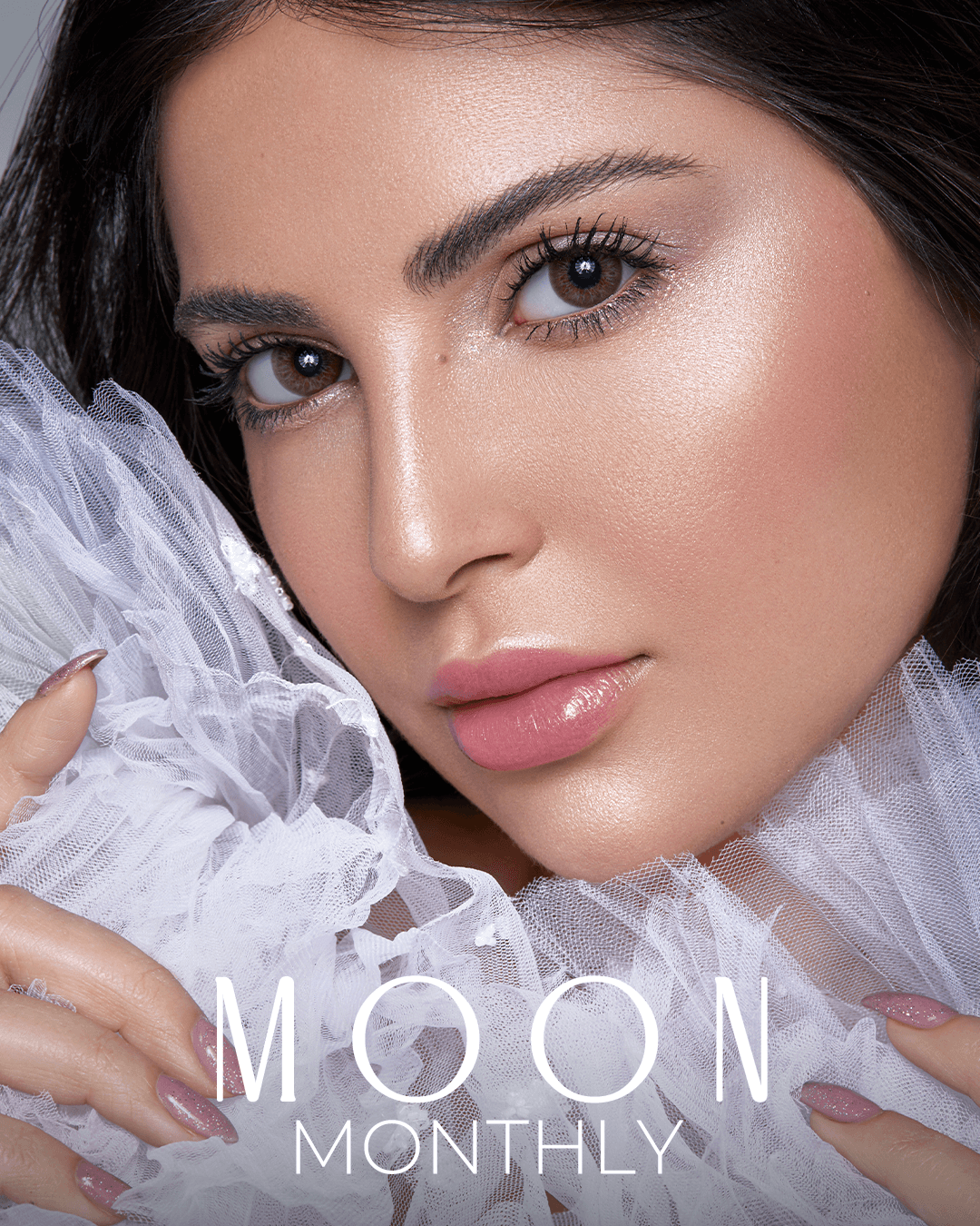 Bella Monthly Contact Lenses – Moon, Brown Monthly disposable color contact lens, best colored lenses UK