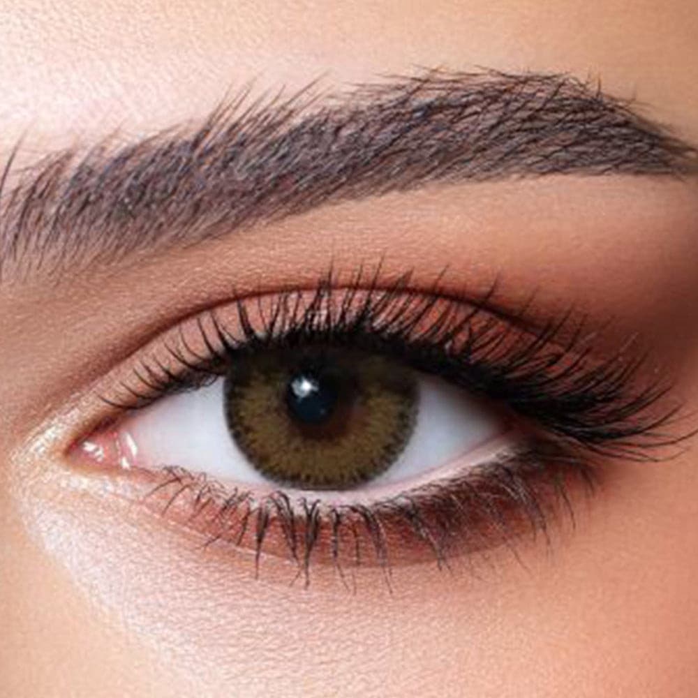 Bella Glow contact Lenses, Radiant Hazelnut, A subtle limbal ring, soft, subtle, and warm, Bella Glow Collection