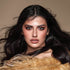Bella Elite contact lenses, Sandy Brown | Bella Elite Collection, light brown eyes, brown and gold tones, natural eye color, and a natural limbal ring