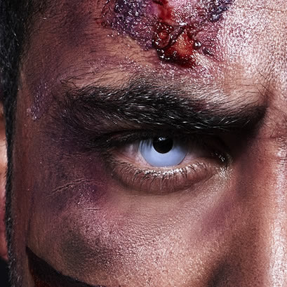 Zombie Gray Halloween Contact Lenses