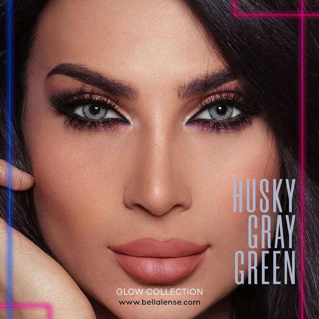 Husky Gray Green Bella Lenses | Bella Glow Collection