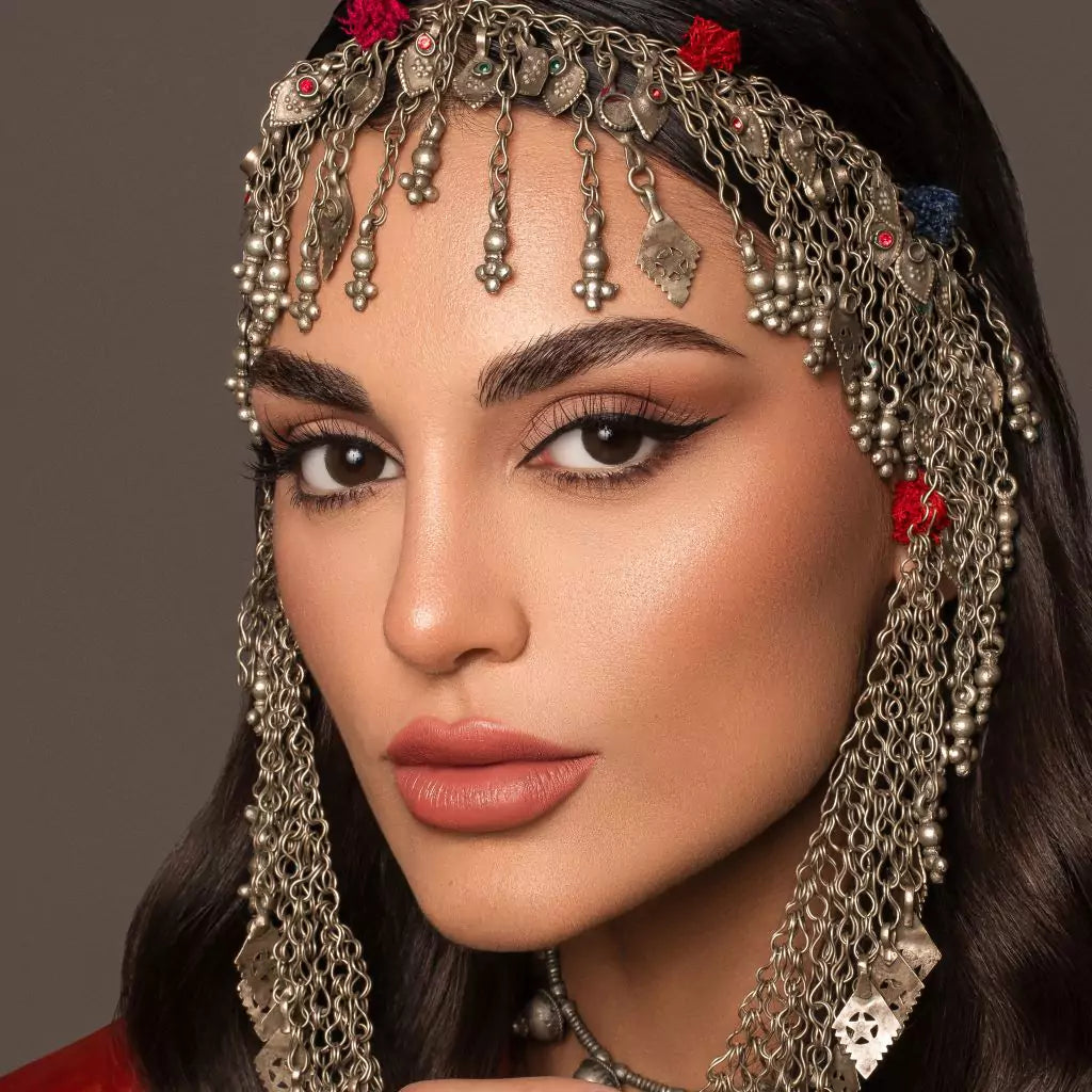 Bella Lava DYE Contact Lenses, Daily Collection, Model wearing DYE Lava Contact Lenses, deep natural brown color