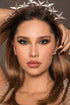 Bella Stardust DYE Monthly Contact Lenses in Misty Grayish Blue, Monthly Wear, Model wearing Bella Stardust DYE Monthly Contact Lenses