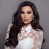 Bella prescription colored lenses, Luminous Pearl, Bella Glow Collection, light blue gray eyes