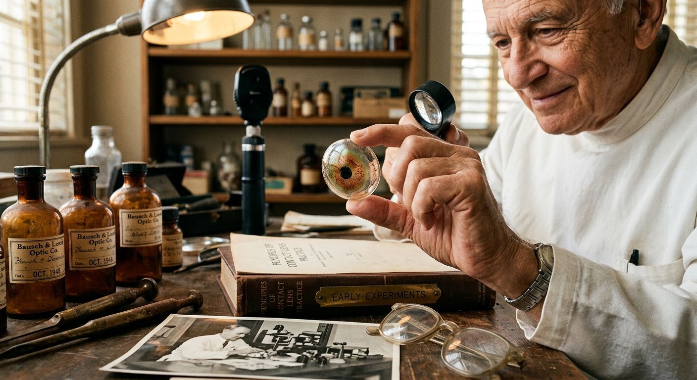When Were Coloured Contact Lenses Invented? A Complete History from 1888 to Today