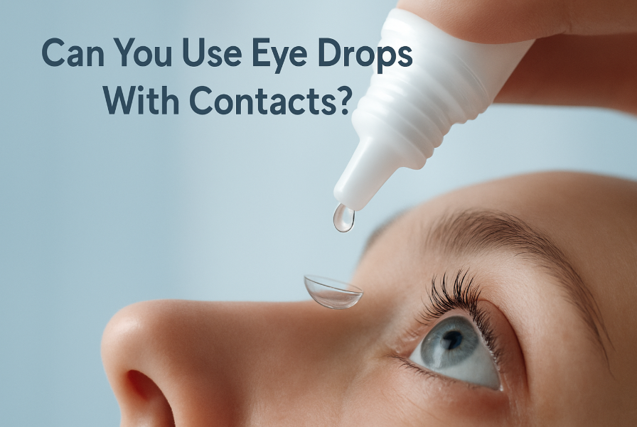 Can you use eye drops with contacts?