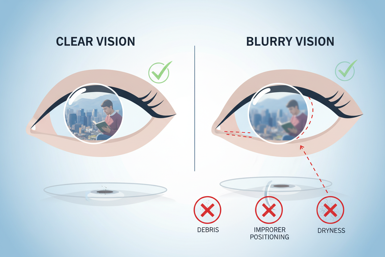 Why Is My Contact Lens Blurry?