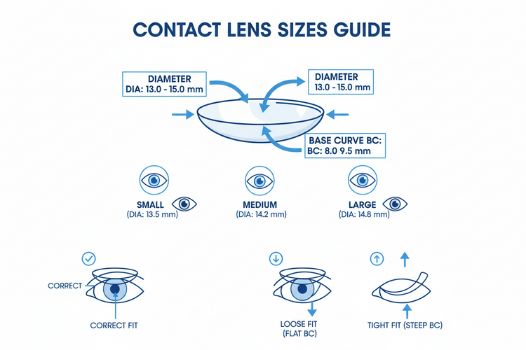Contact Lens Sizes: How to Choose the Right Fit for Your Eyes