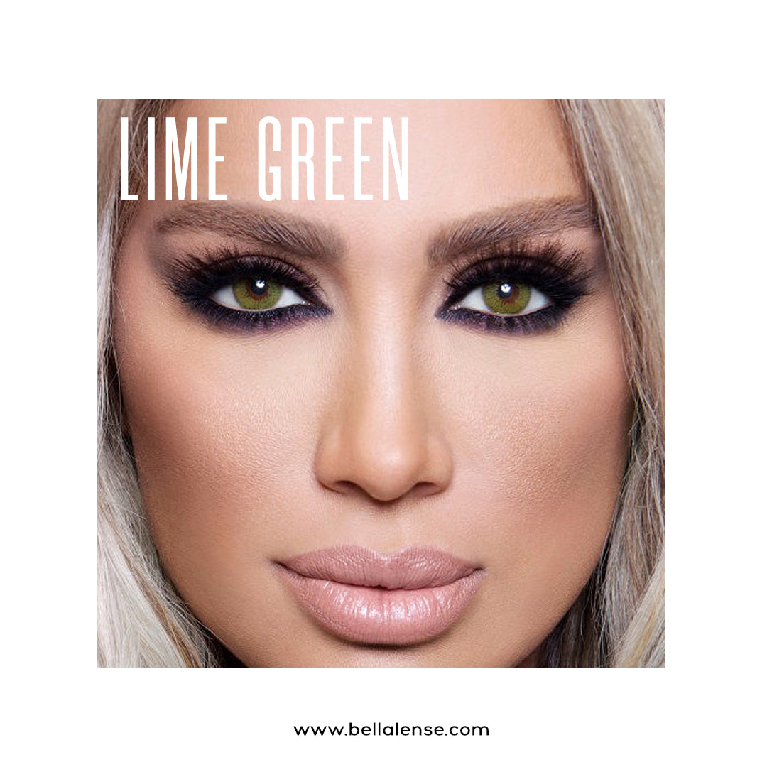 Lime Green Bella Lenses | Bella Glow Collection