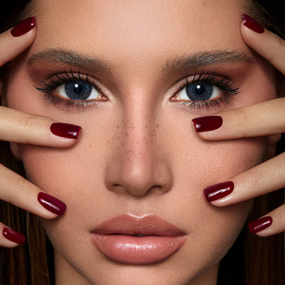 Bella Capri DYE Lenses, Smoky Gray Contact Lenses, Daily Use, Model wearing DYE Capri Contact Lenses