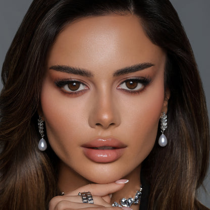 Bella Daily Nerellec olored lenses a deep, refined brown shade 