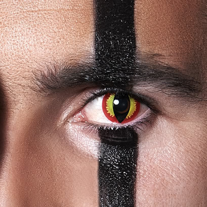 Red Banshee Halloween Contact Lenses