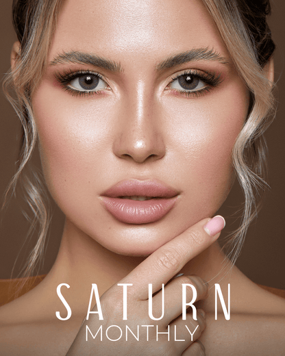 Bella Monthly Contact Lenses – Saturn, Gray Monthly disposable color contact lens,  bi-tone gray, best colored lenses UK