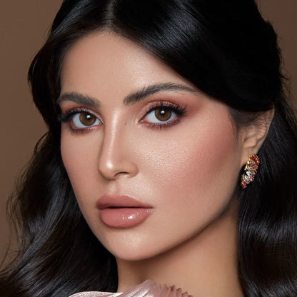 Bella Daily Contact Lenses - Venus, Daily disposable brown color lens, mocha brown tones, everyday beauty, Subtle Iris Enlargement 